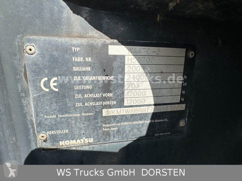 Chargeuse Komatsu 4706 9t Schaufel Waage LED