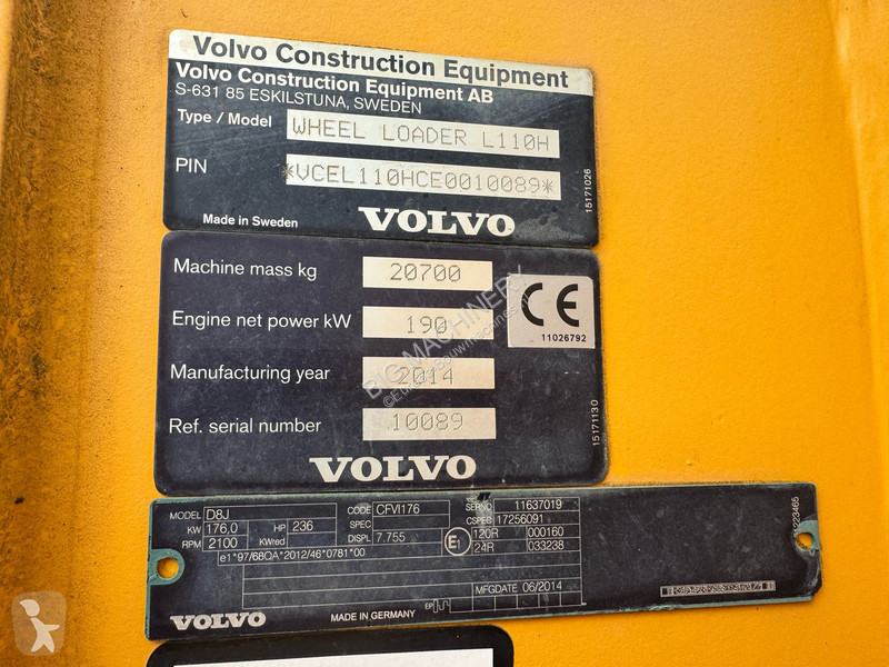 Shovel Volvo L110H
