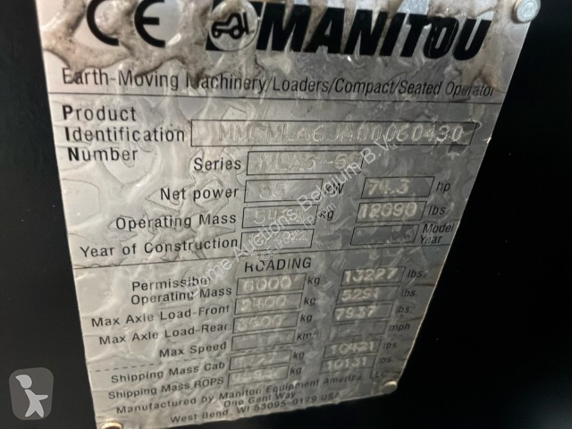 Pá carregadora Manitou MLA-6-65 - EU