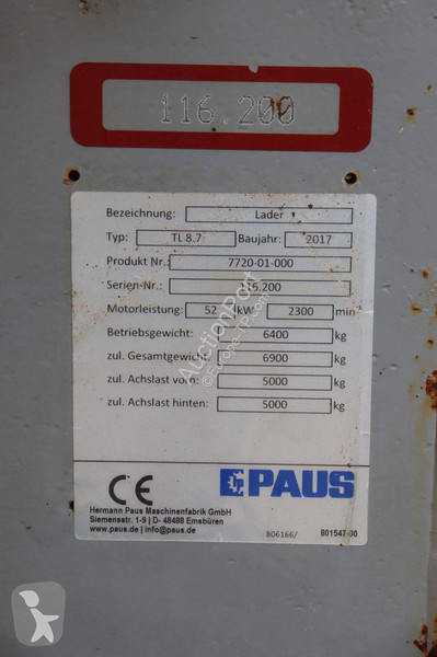 Nakladač Paus TL 8.7