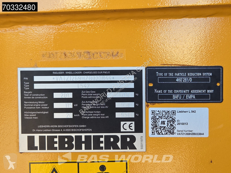Pala cargadora Liebherr L542