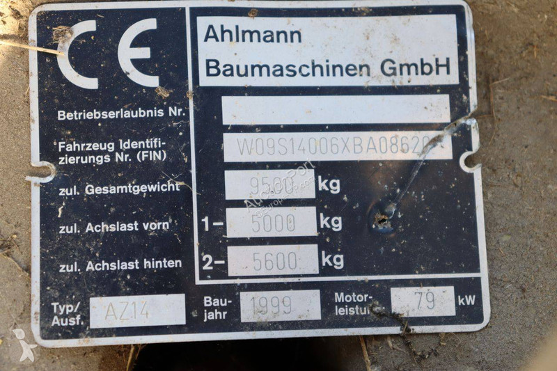 Pala cargadora Ahlmann AZ14