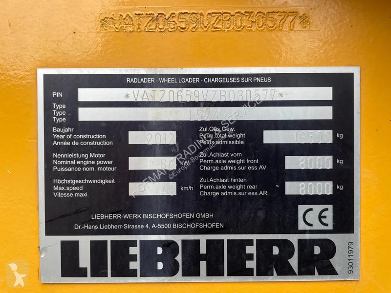 Pala cargadora Liebherr