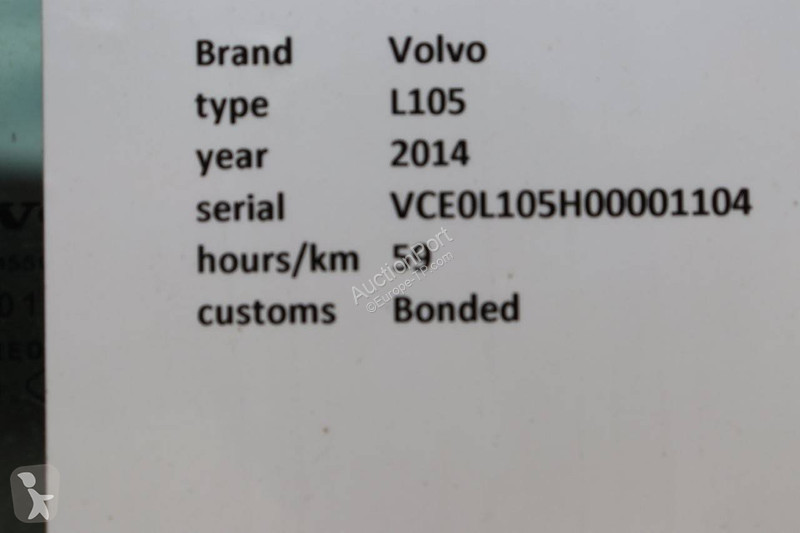 Pá carregadora Volvo L105
