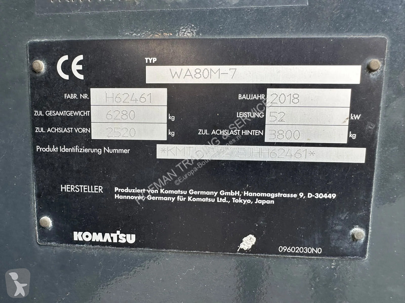 Nakladač Komatsu WA80M-7