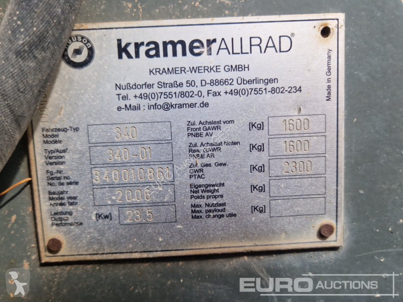 Pala cargadora Kramer 340