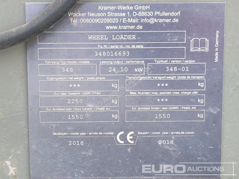 Pá carregadora Kramer 5035