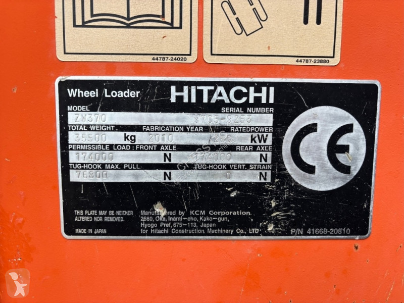 Læssemaskine Hitachi ZW 370 - Kawasaki 95Z -...