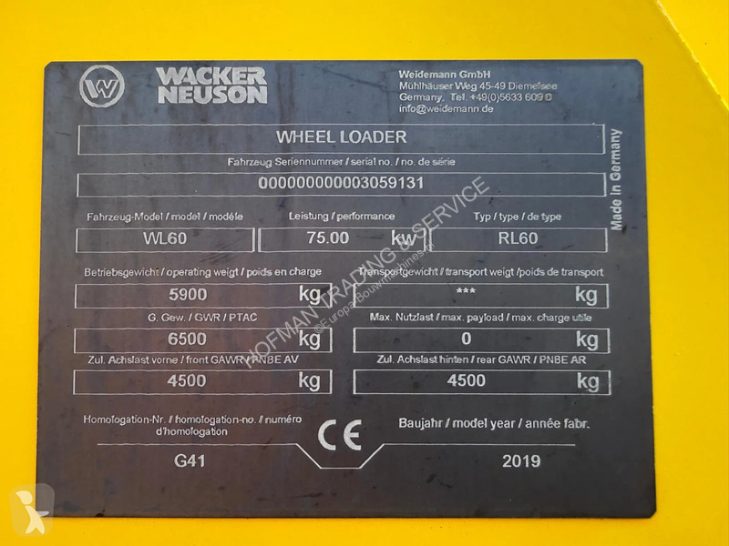 Læssemaskine Wacker Neuson WL60