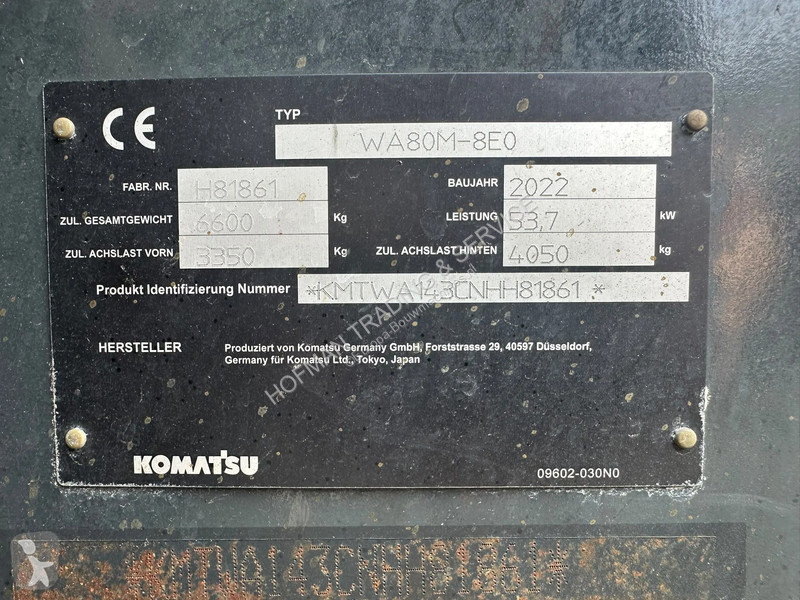 Nakladač Komatsu WA80M-8 | A/C