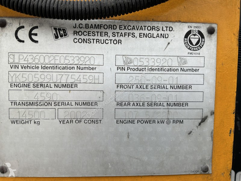 Chargeuse JCB SLP 436