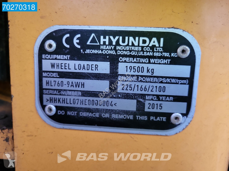 Læssemaskine Hyundai HL760-9AWH