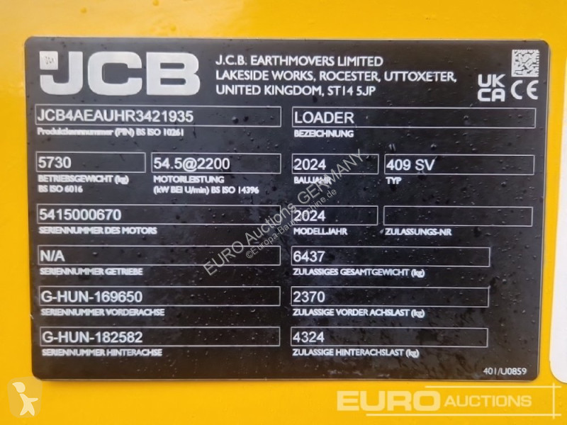 Incarcator JCB 409
