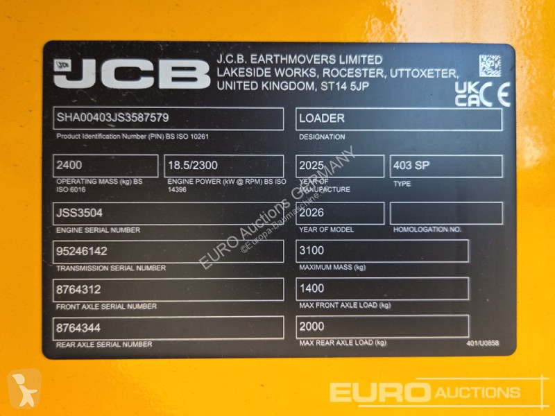 Nakladač JCB 403