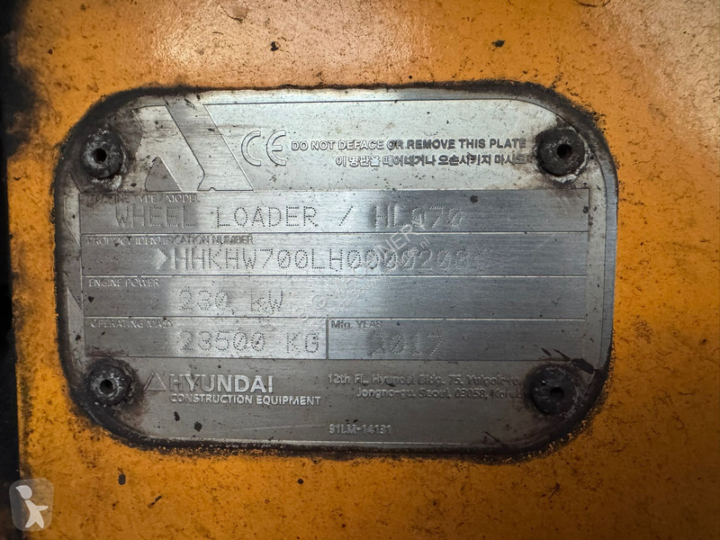 Pala Hyundai HL970