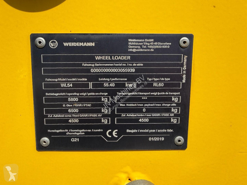 Nakladač Wacker Neuson WL 54 LOW HOURS