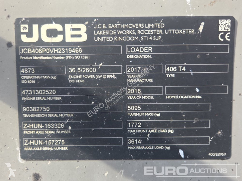 Pala cargadora JCB 406 T4