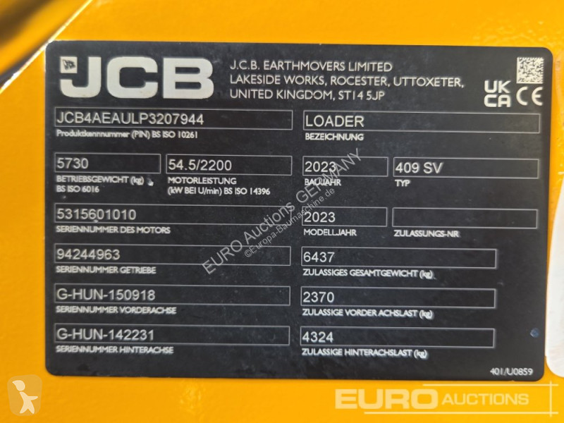 Lastare JCB 409