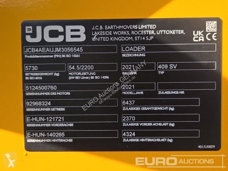 Lastare JCB 409