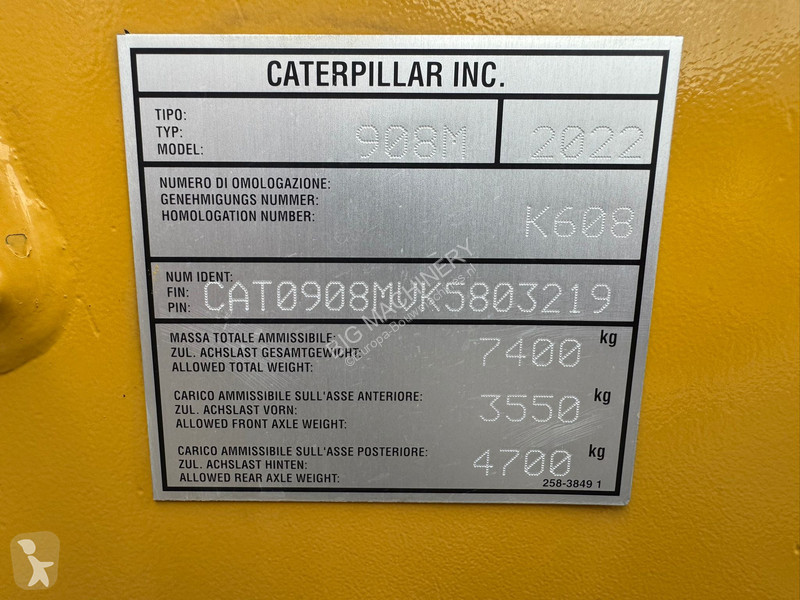 Pala Caterpillar M - Bucket + forks