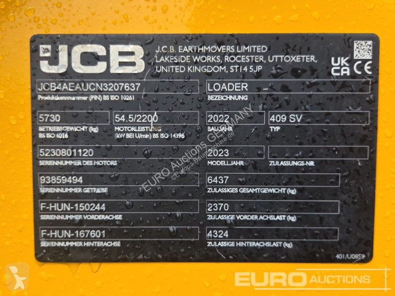 Shovel JCB 409