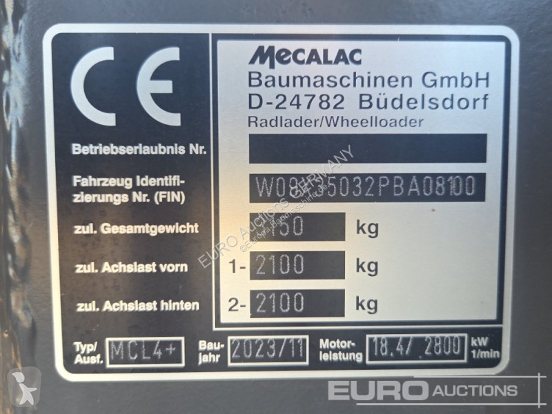 Ładowarka Mecalac MCL4+