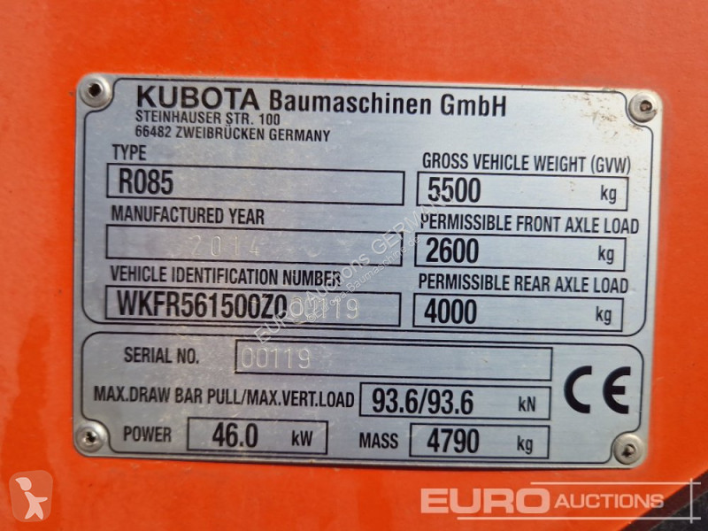 Lastare Kubota R085