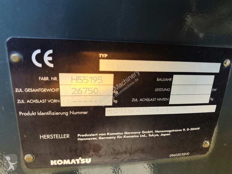Pá carregadora Komatsu 4708