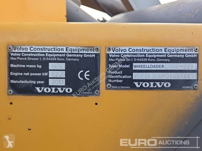 Pala cargadora Volvo L30BZ/X