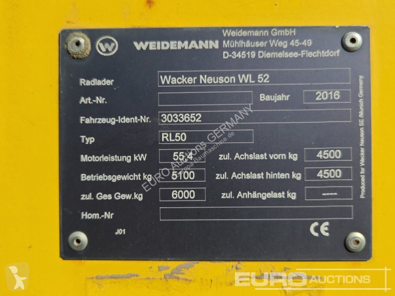 Chargeuse Wacker Neuson WL52