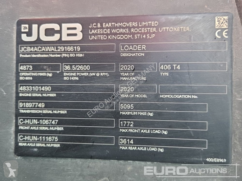 Chargeuse JCB 406 T4