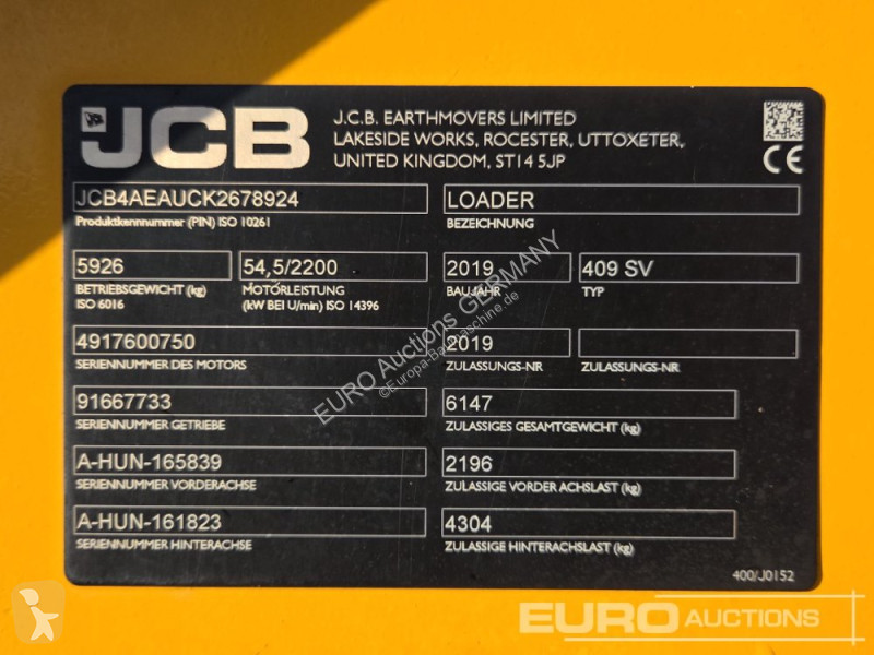 Incarcator JCB 409