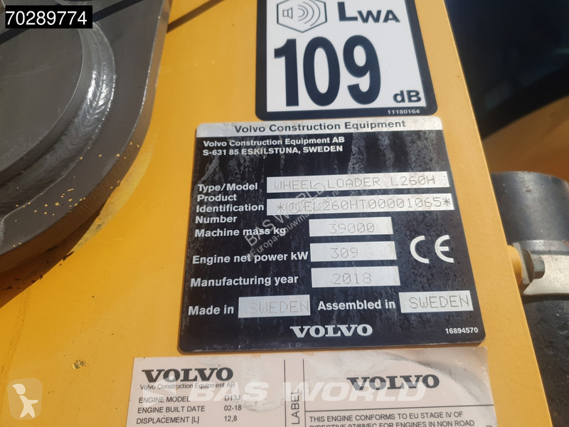 Nakladač Volvo L260 H CDC