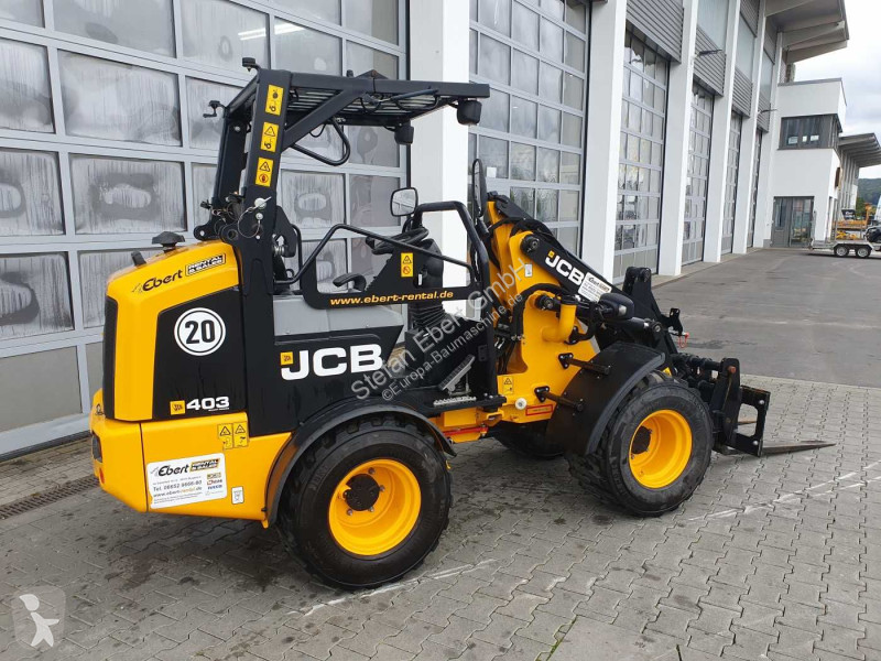 Læssemaskine JCB Klappdach / Schaufel + Gabel /...