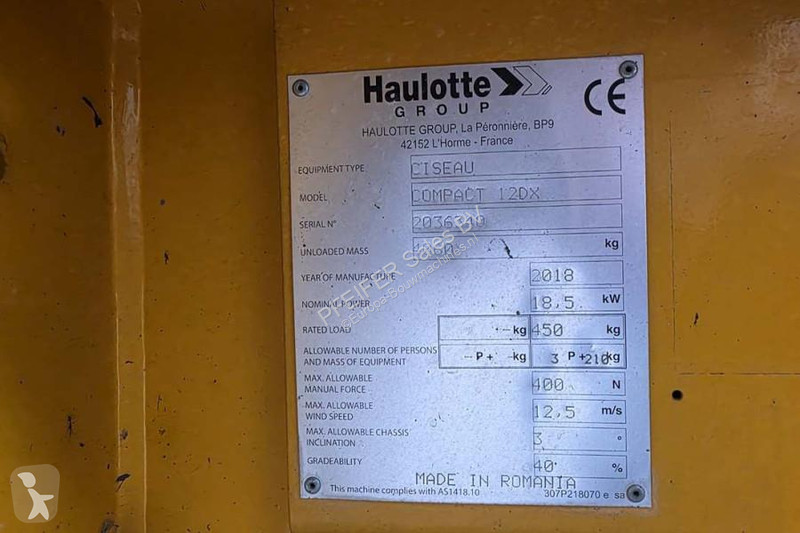 Chargeuse Haulotte Compact 12DX Diesel, 4x4...