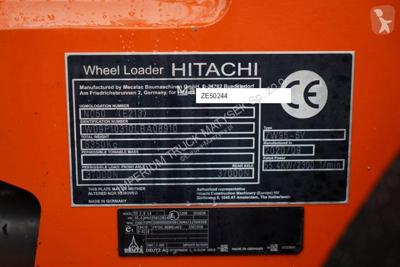Ładowarka Hitachi  / ŁADOWARKA KOŁOWA / 2020 R...