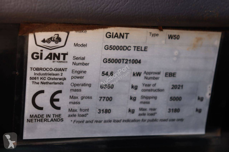 Фронтальный погрузчик Giant G5000DC Tele