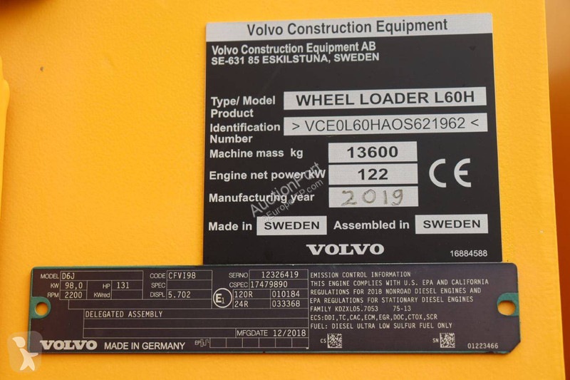 Shovel Volvo L60H