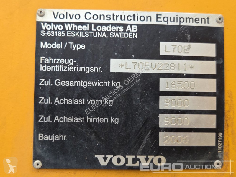 Pala cargadora Volvo