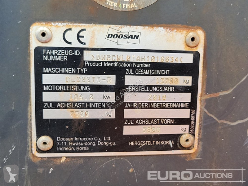 Shovel Doosan DL200TC-5