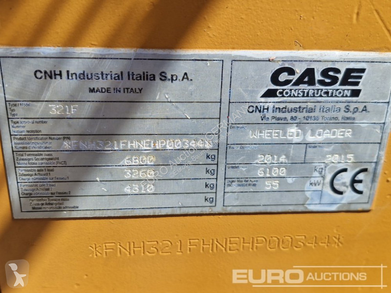 Pala cargadora Case 321F
