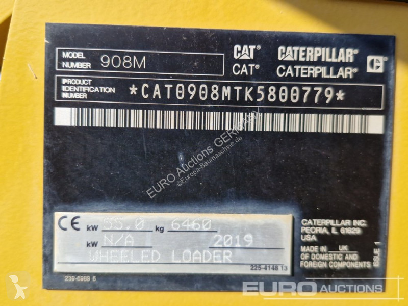 Chargeuse Caterpillar 908M
