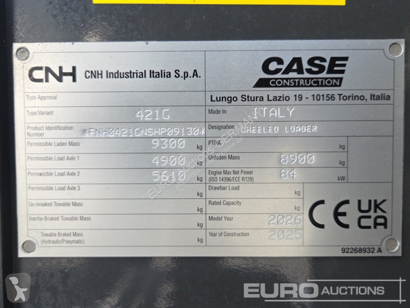 Lastare Case 421G