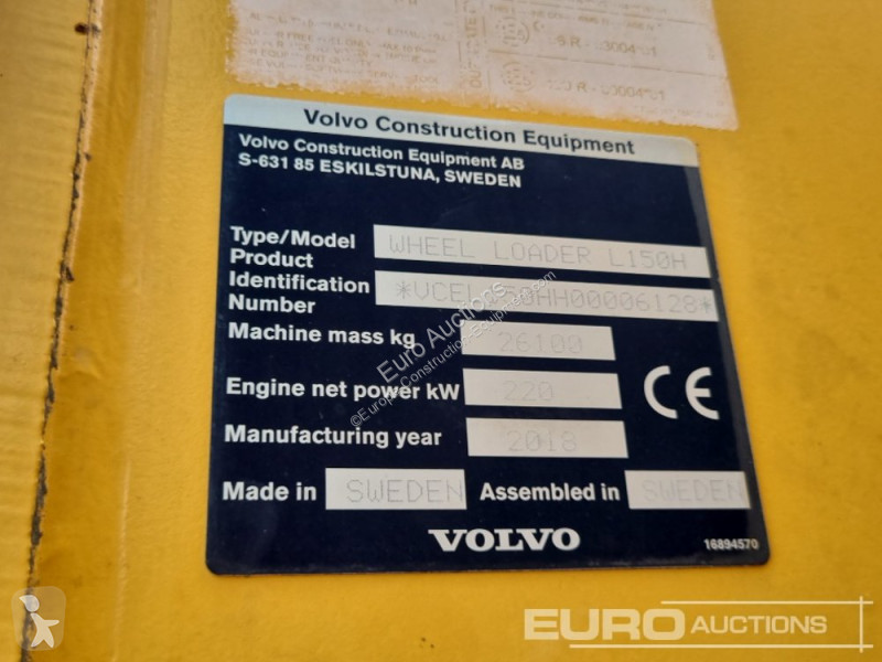 Shovel Volvo L150H