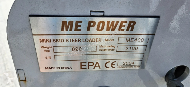 Pá carregadora  ME 400 skidster  skranklader NIEUW