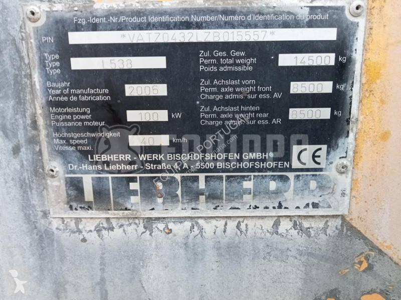 Pá carregadora Liebherr