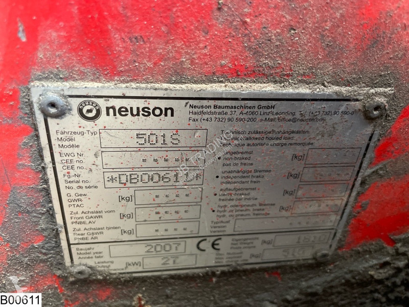 Pala cargadora Neuson 501 S 510KG, 3.5M, 2417h