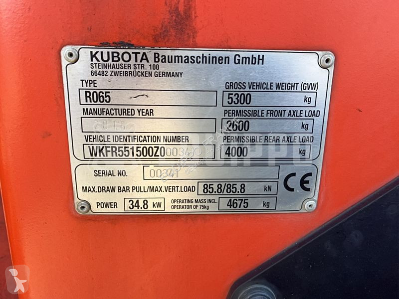 Læssemaskine Kubota R065
