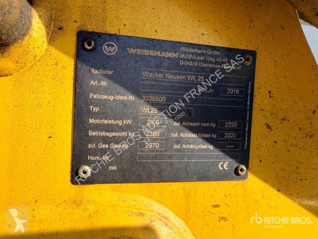 Chargeuse Weidemann  WL25