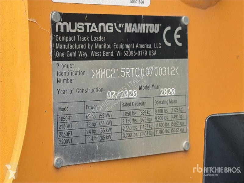 Rakodógép Mustang 2150RT Compact Track Loader